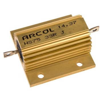 Arcol 大電力用 メタルクラッド抵抗器 75W 33Ω ARCOLECTRIC