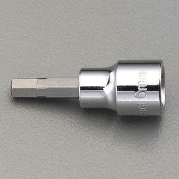 3/8"sqx 4 mm [Hex]ビットソケット - エスコ