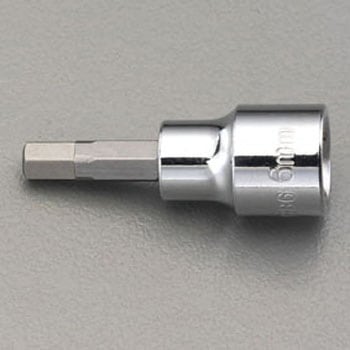 3/8"sqx 6 mm [Hex]ビットソケット エスコ