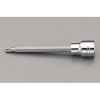 3/8"sqxT25/100mm [Hexlobe]ビットソケット エスコ