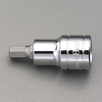 1/2"sqx 4mm [Hex]ビットソケット エスコ