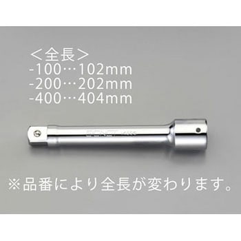 3/4"sq x 102mm エクステンションバー エスコ