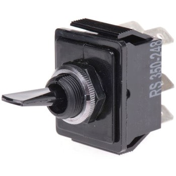 Arcolectric トグルスイッチ On-On DPDT パネルマウント 16 A ハンダ端子 ARCOLECTRIC
