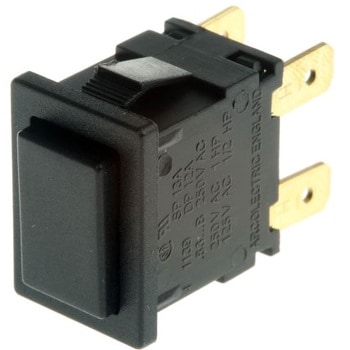Arcolectric 押しボタンスイッチ 15 A @ 250 V ac ラッチ パネルマウント 2極オン / オフスイッチ ARCOLECTRIC