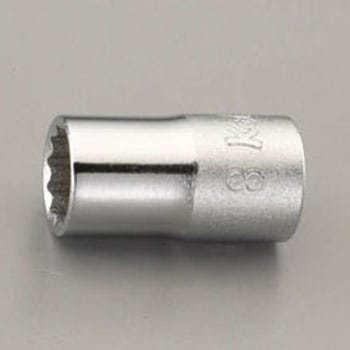 1/4"sqx 6mm  ソケット エスコ