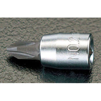 1/4"sq/#2 [+]ビットソケット エスコ