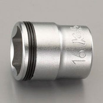 3/8"sqx16mm ナットグリップソケット エスコ