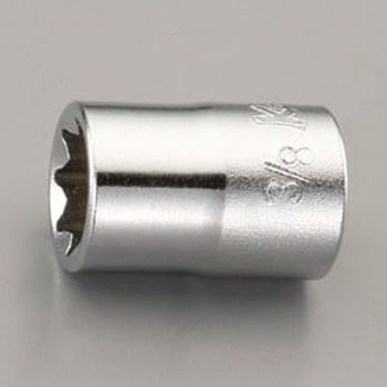 3/8"sqx 3/8"  [2重4角]ソケット エスコ