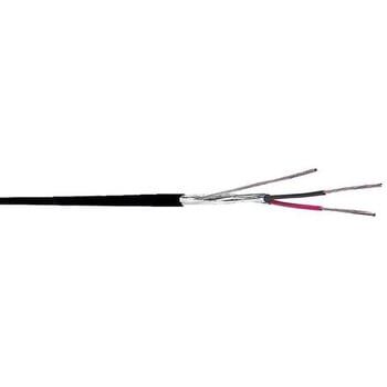 Black 1 pair audio cable 22AWG 8451 30m BELDEN