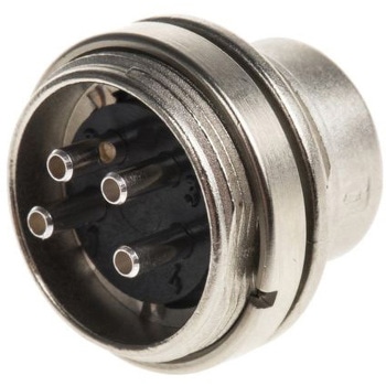 Binder Dinプラグ Plug 4極 パネルマウント BINDER(ビンダー)