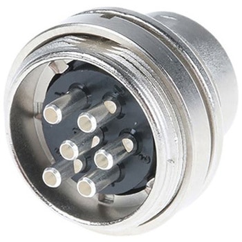 Binder Dinプラグ Plug 6極 パネルマウント BINDER(ビンダー)