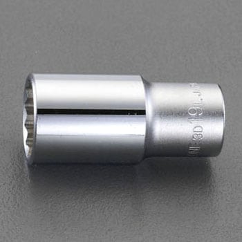 3/8"sqx19mm ディープソケット エスコ