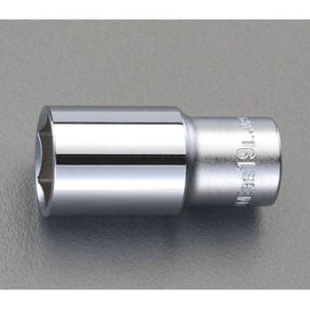 3/8"sqx 13mm ディープソケット - エスコ