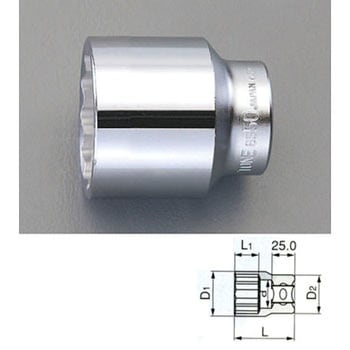 3/4"sqx32mm ソケット エスコ