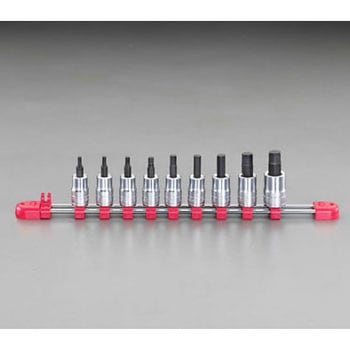 3/8"sq ショートHexビットソケットセット エスコ