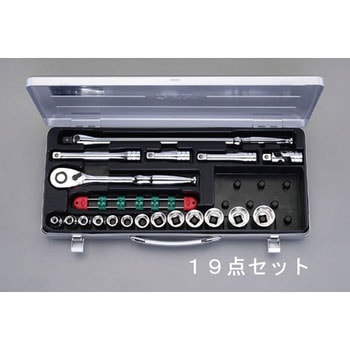 1/2"sq ソケットレンチセット エスコ