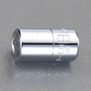 1/4"sqx 4mm ソケット エスコ