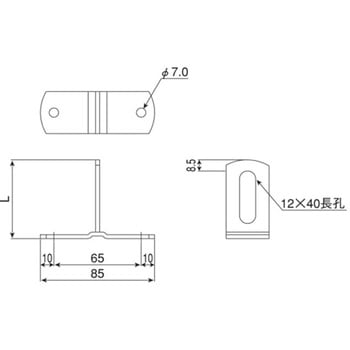 ステンレス 排管バンド足 T足 オーティス