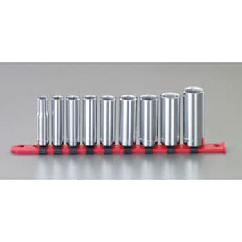3/8"sq ディープソケットセット - エスコ