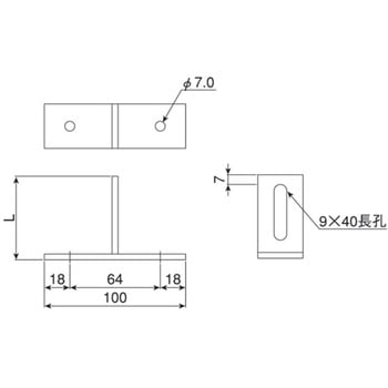 排管バンド足 T足 オーティス