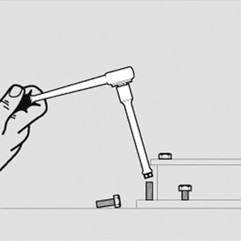 3/8"sqx 75mm スイベル エクステンションバー エスコ