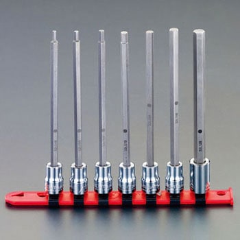 3/8"sq/155mm [Hex]ビットソケットセット エスコ