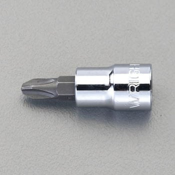 3/8"sqx#2 [+]ビットソケット エスコ