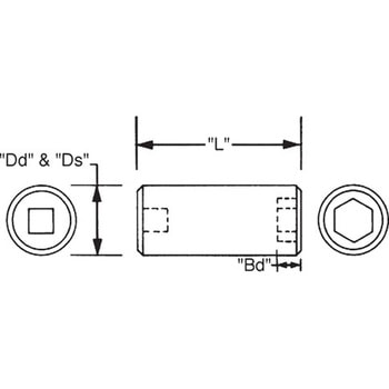 1/2"sqx17mm ディープソケット エスコ