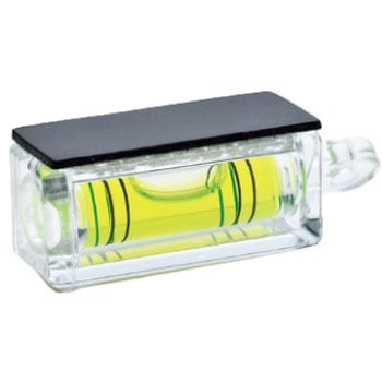 4本線キーホルダー気泡管磁石付 エビス(水平器)