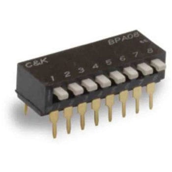 BPA06B C & K ディップスイッチ 凸型、スライド SPST C & K COMPONENTS 50075376