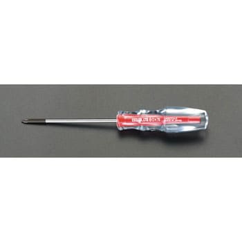 #1x100mm [+]ドライバー(細軸 クリスタル) エスコ