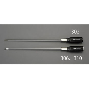 10x1.2x300mm [-]ドライバー(貫通型/木柄) エスコ