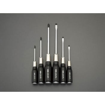 人気カラーの 6本組 EA557DR-600 ドライバー(貫通型・木柄) セット品 エスコ ねじ用ドライバー・ナットドライバー