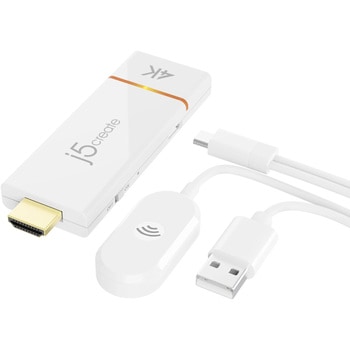 JVAW76-MT 4K ワイヤレスHDMI ドングルレシーバー for スマートフォン/タブレット j5 create