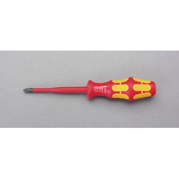 #2x100mm [+]ドライバー・絶縁(先細型) エスコ