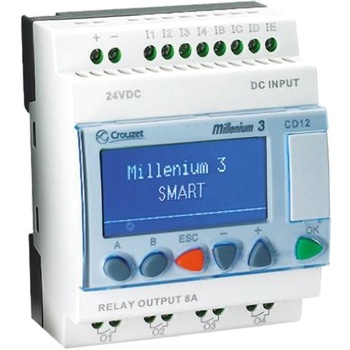 Crouzet ロジックモジュール ディスプレイ付き トランジスタ 4 x Output 24 V dc Millenium 3 CROUZET