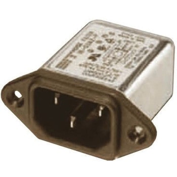 Deltron IECフィルタ オス PCBマウント Noneヒューズ 6A 250 V ac/dc DELTRON