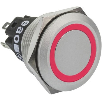 EAO 押しボタンスイッチ 1 A @ 24 V dc モーメンタリ パネルマウント 赤 単極双投(SPDT) EAO