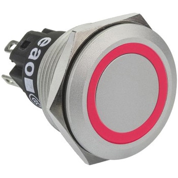 EAO 押しボタンスイッチ 1 A @ 24 V dc モーメンタリ パネルマウント 赤 単極双投(SPDT) EAO