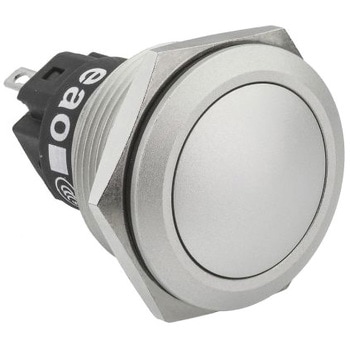 EAO 押しボタンスイッチ 1 A @ 24 V dc モーメンタリ パネルマウント 単極双投(SPDT) 22 (Dia.)mm EAO