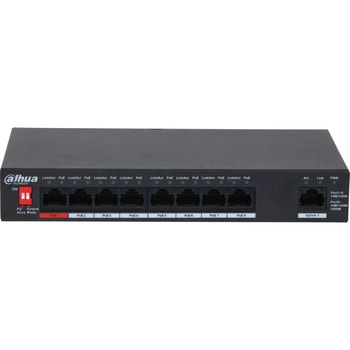 DH-PFS3009-8ET1GT-96 8ポート アンマネージド PoEスイッチングHUB 1台