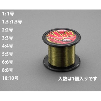 0.47mmx 600m ナイロン糸(フッ素樹脂コーティング) エスコ