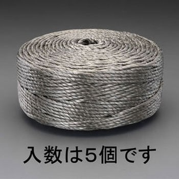 3.0mmx300m ポリロープ(OD色/5巻) エスコ