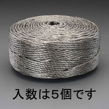 5.0mmx約300m(900g) ポリロープ(OD色/5巻) エスコ