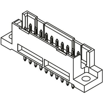 DIN41612コネクタ オス ERNI 2.54mm ピッチ ERNI