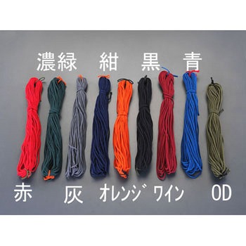 ひも・江戸打(ナイロン製・OD色) エスコ