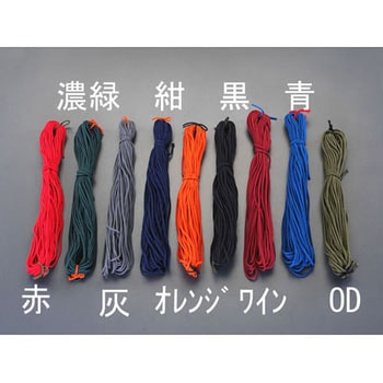ひも・江戸打(ナイロン製・OD色) エスコ