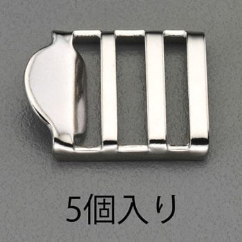30mm バックル(スチール製/5個) エスコ