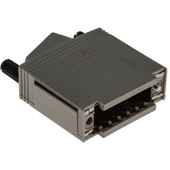 ERNI D-subコネクタ用バックシェル KSG 200 シリーズ ライトアングル ニッケルメッキ ERNI