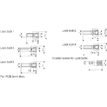 ERNI D-sub取り付け金具 メスねじロック TMC シリーズ f用途 D-subコネクタ ERNI